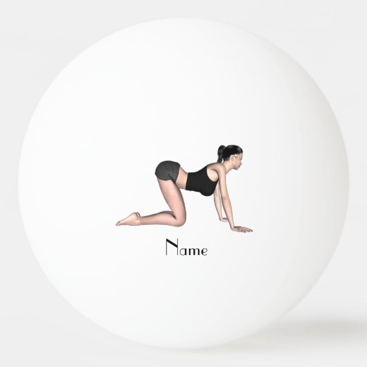 YogaポーズThunder_Cove 卓球ボール (裏面)