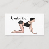 YogaポーズThunder_Covr 名刺 (裏面)