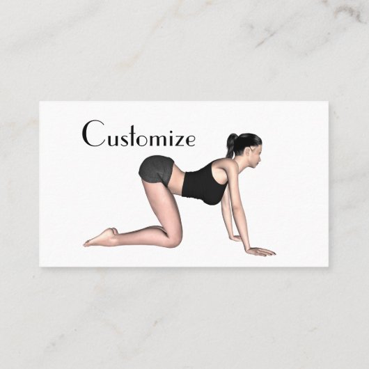 YogaポーズThunder_Covr 名刺 (裏面)