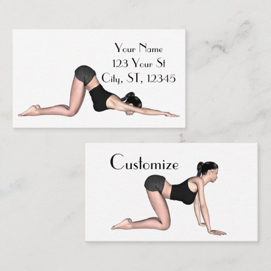 YogaポーズThunder_Covr 名刺 (正面/裏面)