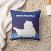 Yoga子猫装飾用クッション、16インチx 16インチ クッション (ブランケット)