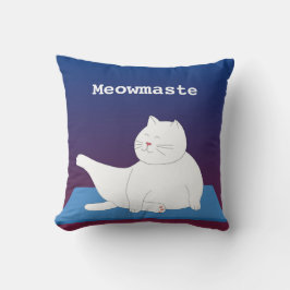 Yoga子猫装飾用クッション、16インチx 16インチ クッション