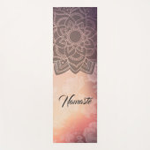 YOGA瞑想インストラクターマンダラフローラダマスク ヨガマット (正面)