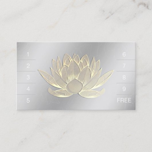 YOGA瞑想インストラクターロイヤリティパンチロータス ロイヤリティカード (正面)