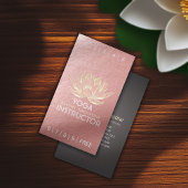 YOGA瞑想インストラクターロイヤリティパンチロータス ロイヤリティカード