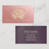 YOGA瞑想インストラクターロイヤリティパンチロータス ロイヤリティカード (正面/裏面)