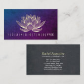 YOGA瞑想インストラクターロイヤリティパンチロータス ロイヤリティカード (正面/裏面)