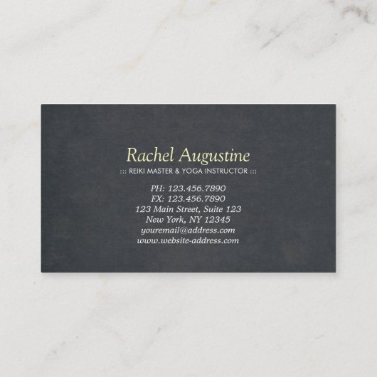 YOGA瞑想インストラクターロイヤリティパンチロータス ロイヤリティカード (裏面)