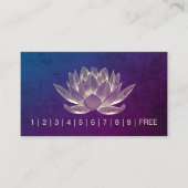 YOGA瞑想インストラクターロイヤリティパンチロータス ロイヤリティカード (正面)