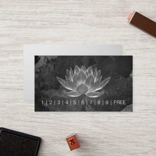 YOGA瞑想インストラクターロイヤリティパンチロータス ロイヤリティカード (正面/裏面インサイチュ)