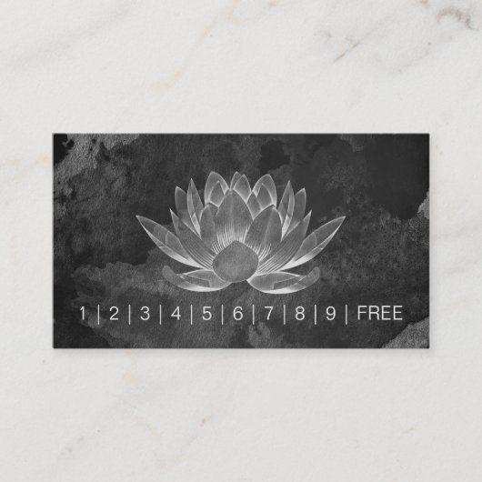 YOGA瞑想インストラクターロイヤリティパンチロータス ロイヤリティカード (正面)