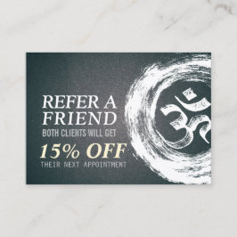 YOGA瞑想インストラクター紹介OM禅記号 紹介カード