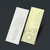 YOGA瞑想エレガントインストラクターマンダラフローラ スキニー名刺