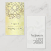 YOGA瞑想エレガントインストラクターマンダラフローラ 名刺 (正面/裏面)