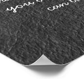 YOGA瞑想シックブラック金ゴールドOMマンダラ引用文 ポスター (角)