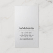 YOGA瞑想霊気インストラクターパープル金ゴールドロータス 名刺 (裏面)