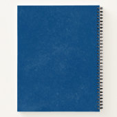 YOGA瞑想霊気インストラクターブルー&金ゴールドロータス ノートブック (裏面)