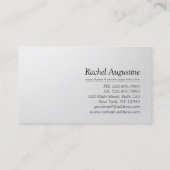 YOGA瞑想霊気インストラクターブルー&金ゴールドロータス 名刺 (裏面)