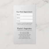 YOGA瞑想霊気インストラクター白黒ロータス 予約カード (裏面)