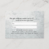 YOGA瞑想霊気インストラクター白黒ロータス 割引カード (裏面)