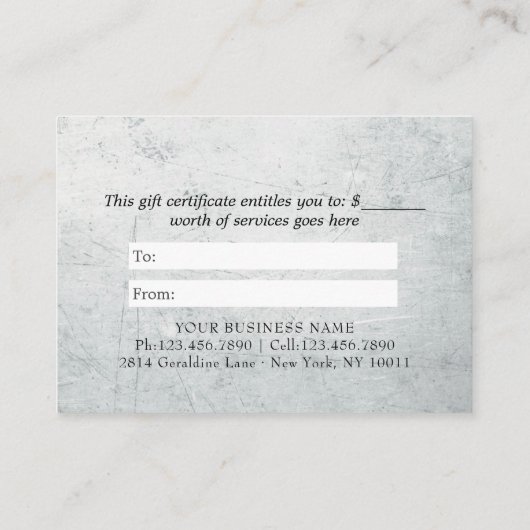 YOGA瞑想霊気インストラクター白黒ロータス 割引カード (裏面)