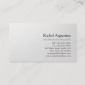 YOGA瞑想霊気インストラクター白黒ロータス 名刺 (裏面)