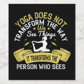 Yoga見る人を変えるYoga ワインラベル (シングルラベル)