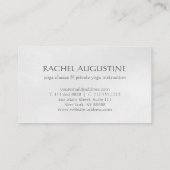 YOGA金エレガント箔ブラシストローク禅シンボル 名刺 (裏面)