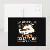 Yoga – 人生のお祝い ポストカード (正面/裏面)