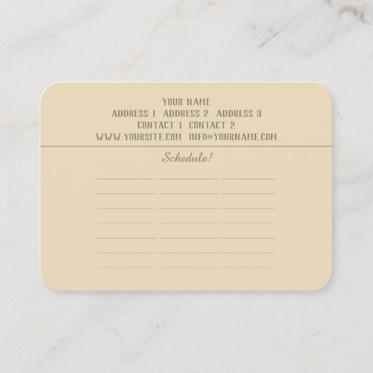 YOGA – 名刺 (裏面)