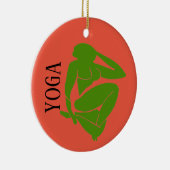 YOGA、追加、編集文字 セラミックオーナメント (右)