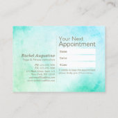 YOGA 10クラスパスアポイントメント瞑想ポーズルーム ロイヤリティカード (裏面)