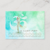 YOGA 10クラスパスアポイントメント瞑想ポーズルーム 予約カード (正面)