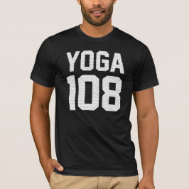 YOGA 108 - white print Tシャツ