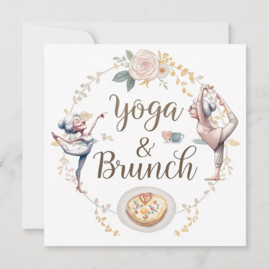 Yoga and Brunch  招待状 (正面)