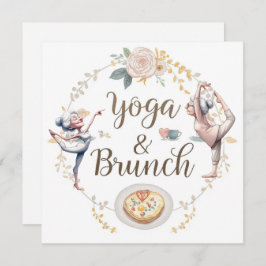 Yoga and Brunch 招待状