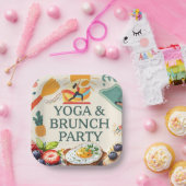 Yoga and Brunch Party  ペーパープレート (パーティー)