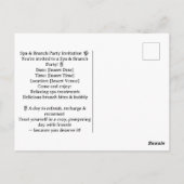 Yoga and Brunch Party invitation  ポストカード (裏面)