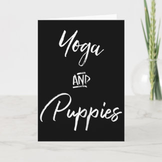 Yoga And Puppies Shirt,namastay At Home With My Do カード