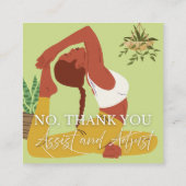 Yoga Assist Cards スクエア名刺 (裏面)