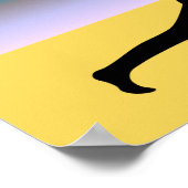 Yoga At The Beach Yoga Pose Poster Print ポスター (角)