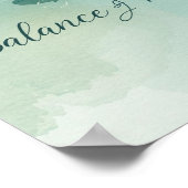 Yoga Balance and Bubbles for Yoga Party  ポスター (角)