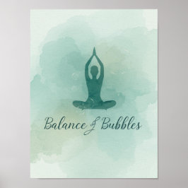 Yoga Balance and Bubbles for Yoga Party  ポスター