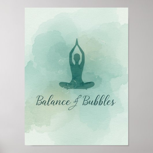 Yoga Balance and Bubbles for Yoga Party  ポスター (正面)