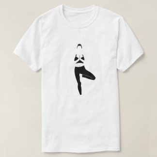 Yoga Baum Pose, schwarz Tシャツ