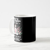 Yoga Because Punching People Is Wrong コーヒーマグカップ (正面左)