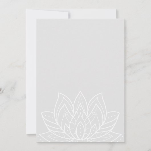 Yoga birthday party 招待状 (裏面)