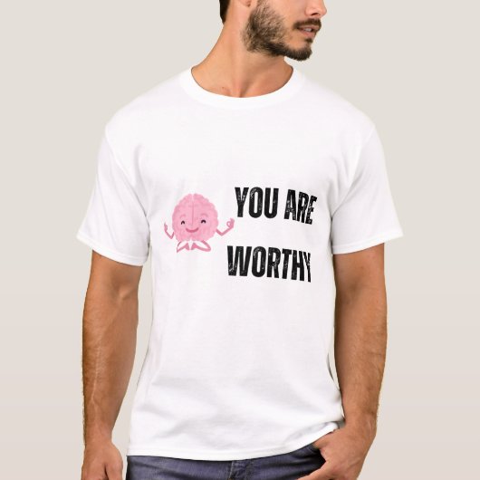 Yoga Brain Men's T-Shirt – 瞑想おもしろい Tシャツ (正面)
