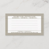 YOGA - Business Card 名刺 (裏面)