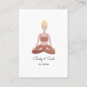  Yoga Business Card Visitenkarte 名刺 (正面)